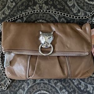 NWT Betsy Johnson Leather Crossover handbag